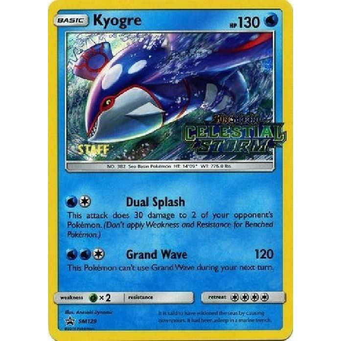 Image for Kyogre - SM129 (Prerelease) [Staff] (SM129) (SMP) - Pokemon