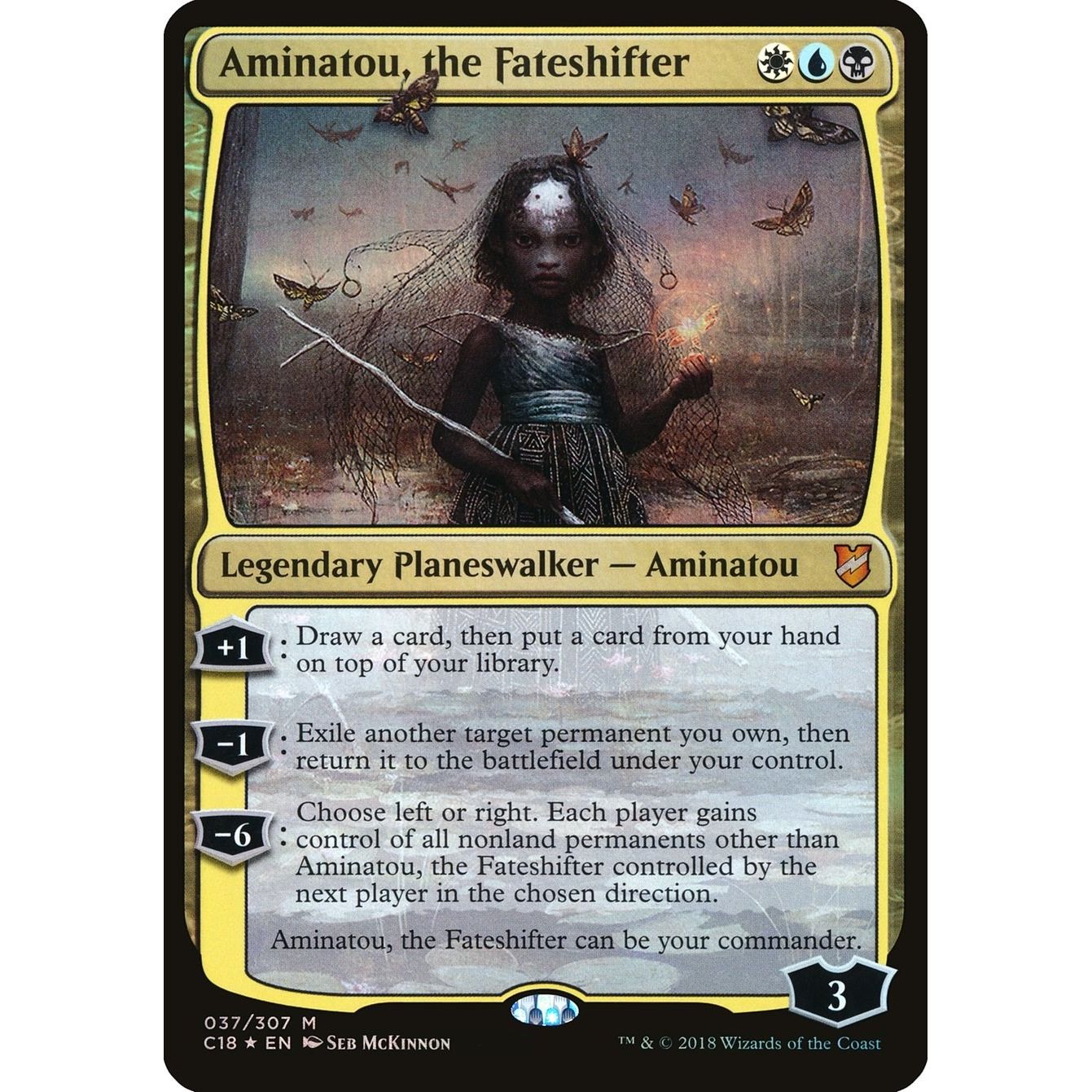 Image for Aminatou, the Fateshifter (Commander 2018) (37) (OVER) - Magic: The Gathering