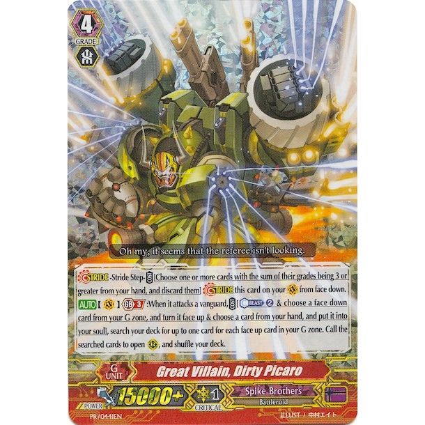 Image for Great Villain, Dirty Picaro (PR/0441EN) (PR) - Cardfight Vanguard