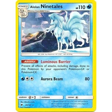Image for Alolan Ninetales - 28/147 (Cracked Ice Holo) (028/147) (PR) - Pokemon