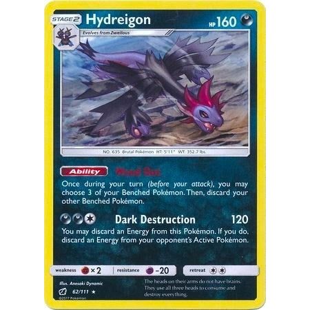 Image for Hydreigon - 62/111 (Cracked Ice Holo) (062/111) (PR) - Pokemon