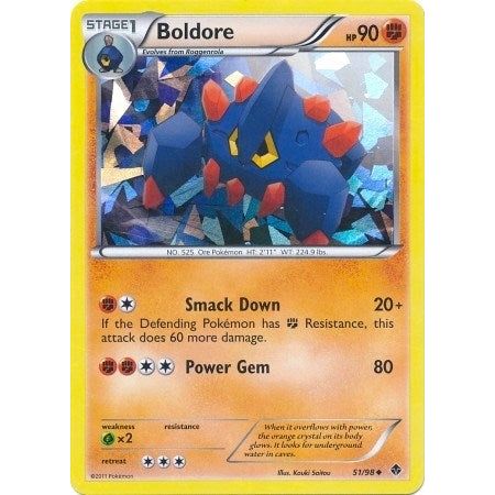 Image for Boldore - 51/98 (Cracked Ice Holo) (051/098) (BLE) - Pokemon