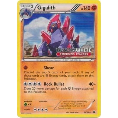 Image for Gigalith - 53/98 (Prerelease) (53/98) (PR) - Pokemon