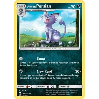 Image for Alolan Persian - 79/149 (Cosmos Holo) (079/149) (BLE) - Pokemon