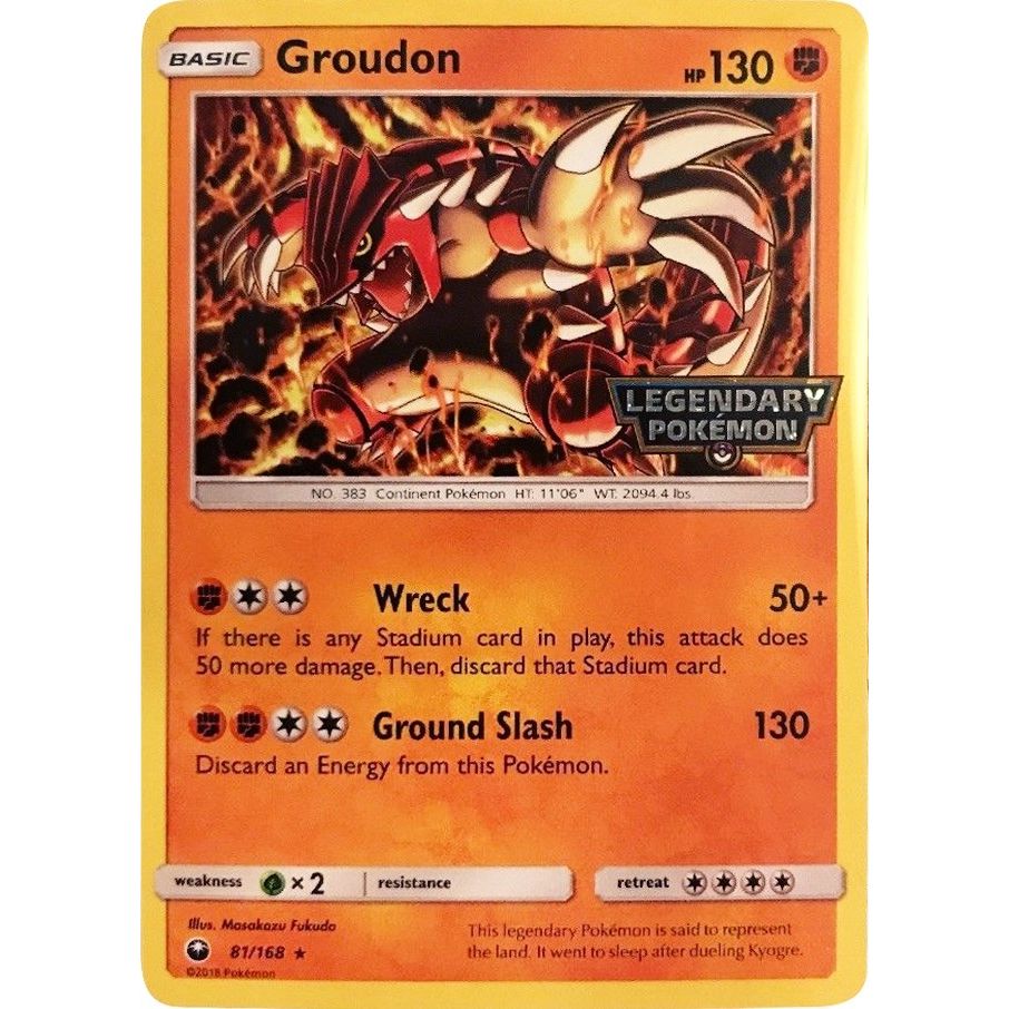 Image for Groudon - 81/168 (Cosmos Holo) (Gamestop Promo) (081/168) (MCAP) - Pokemon