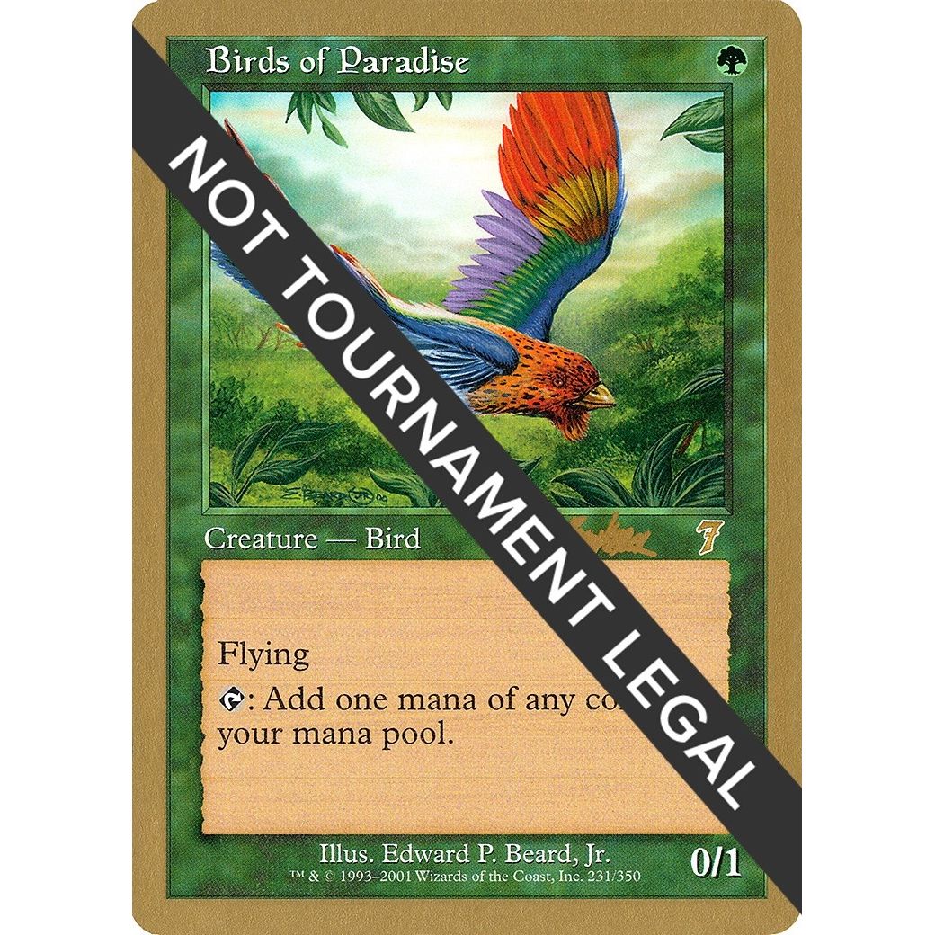 Image for Birds of Paradise - 2002 Brian Kibler (7ED) (WCD) - Magic: The Gathering