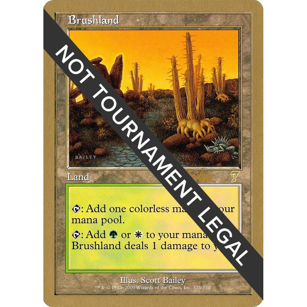 Image for Brushland - 2002 Brian Kibler (7ED) (WCD) - Magic: The Gathering