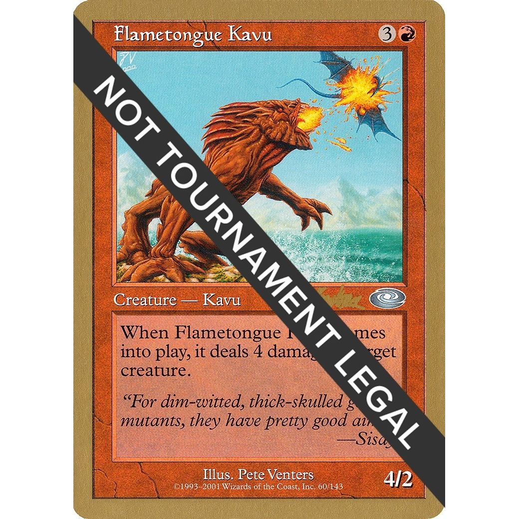 Image for Flametongue Kavu - 2002 Brian Kibler (PLS) (WCD) - Magic: The Gathering