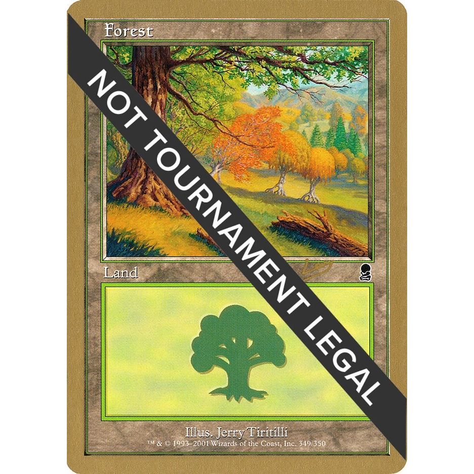 Image for Forest (349) - 2002 Brian Kibler (ODY) (WCD) - Magic: The Gathering