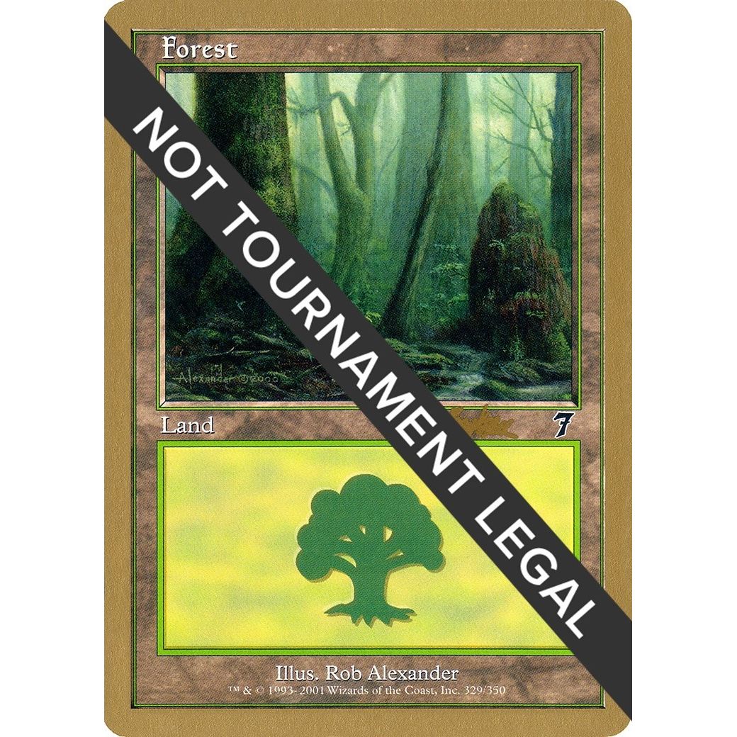 Image for Forest (329) - 2002 Brian Kibler (7ED) (WCD) - Magic: The Gathering