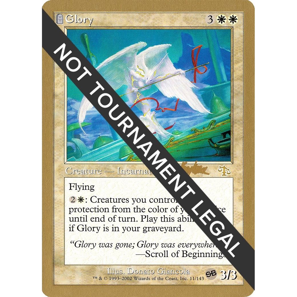 Image for Glory - 2002 Brian Kibler (JUD) (SB) (WCD) - Magic: The Gathering