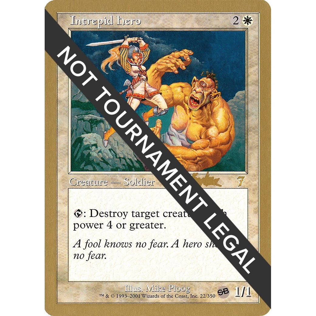 Image for Intrepid Hero - 2002 Brian Kibler (7ED) (SB) (WCD) - Magic: The Gathering