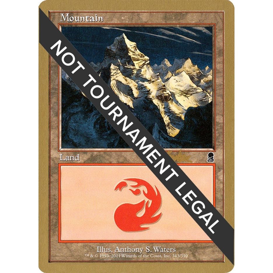 Image for Mountain (343) - 2002 Brian Kibler (ODY) (WCD) - Magic: The Gathering