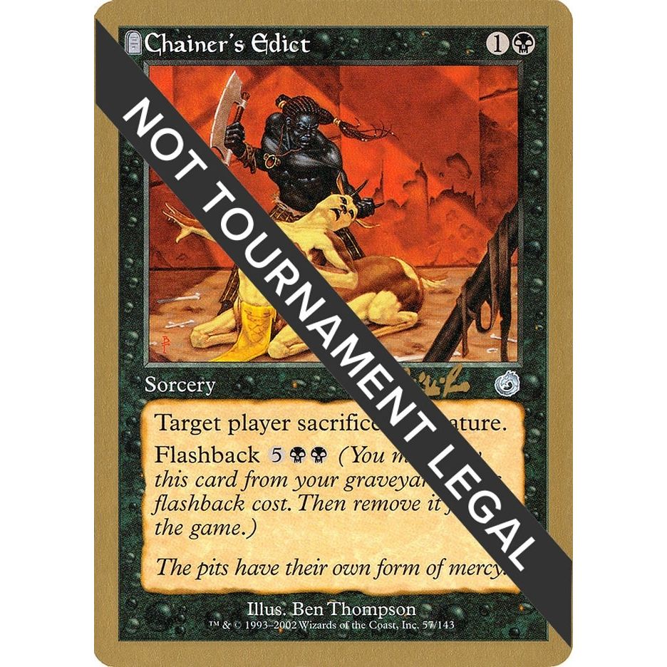 Image for Chainer's Edict - 2002 Carlos Romao (TOR) (WCD) - Magic: The Gathering