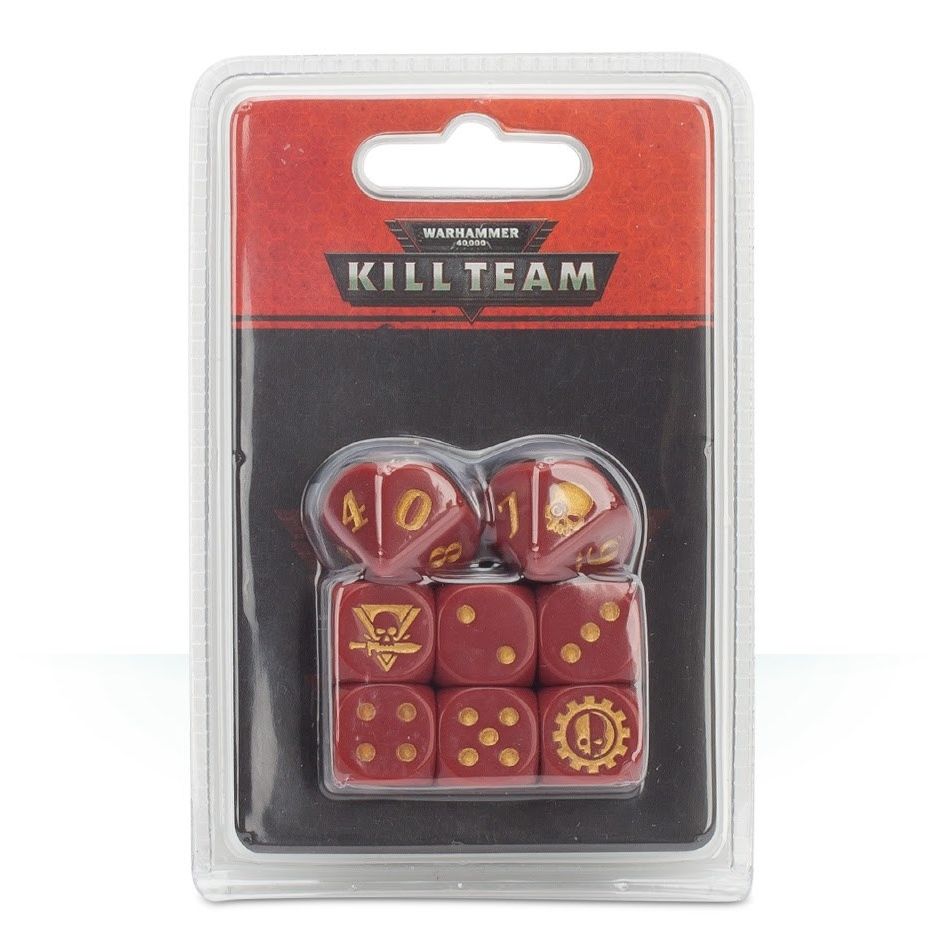 Image for Warhammer: 40K - Kill Team - Adeptus Mechanicus Dice (8-Pack) - Warhammer Game Accessories