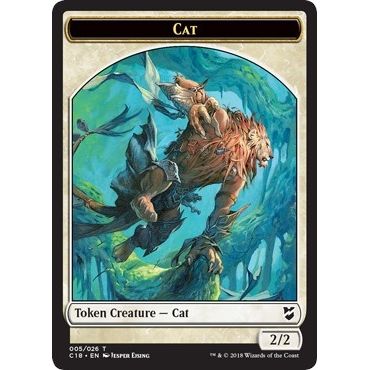 Image for Cat // Soldier Double-Sided Token (5 // 6) (C18) - Magic: The Gathering