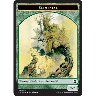 Image for Elemental // Thopter (026) Double-Sided Token (16 // 26) (C18) - Magic: The Gathering