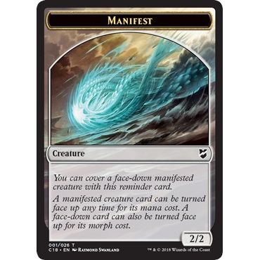 Image for Manifest // Angel Double-Sided Token (1 // 3) (C18) - Magic: The Gathering