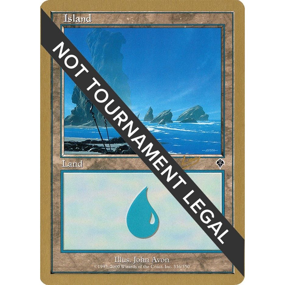 Image for Island (336) - 2002 Raphael Levy (INV) (WCD) - Magic: The Gathering