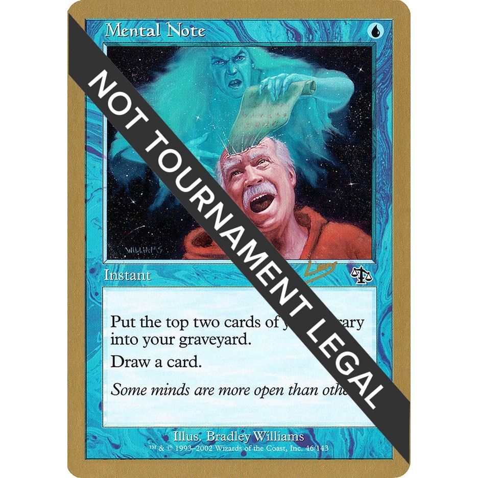 Image for Mental Note - 2002 Raphael Levy (JUD) (WCD) - Magic: The Gathering