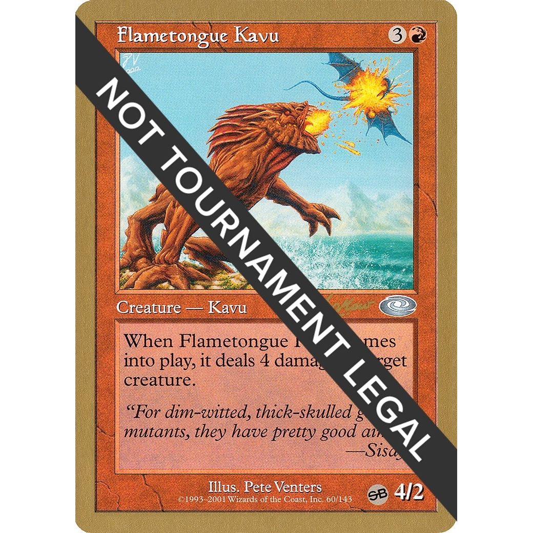 Image for Flametongue Kavu - 2002 Sim Han How (PLS) (SB) (WCD) - Magic: The Gathering
