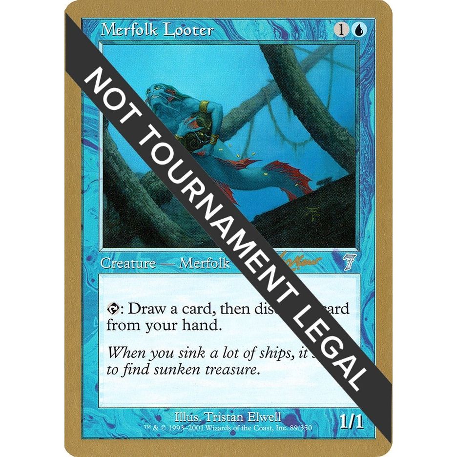 Image for Merfolk Looter - 2002 Sim Han How (7ED) (WCD) - Magic: The Gathering
