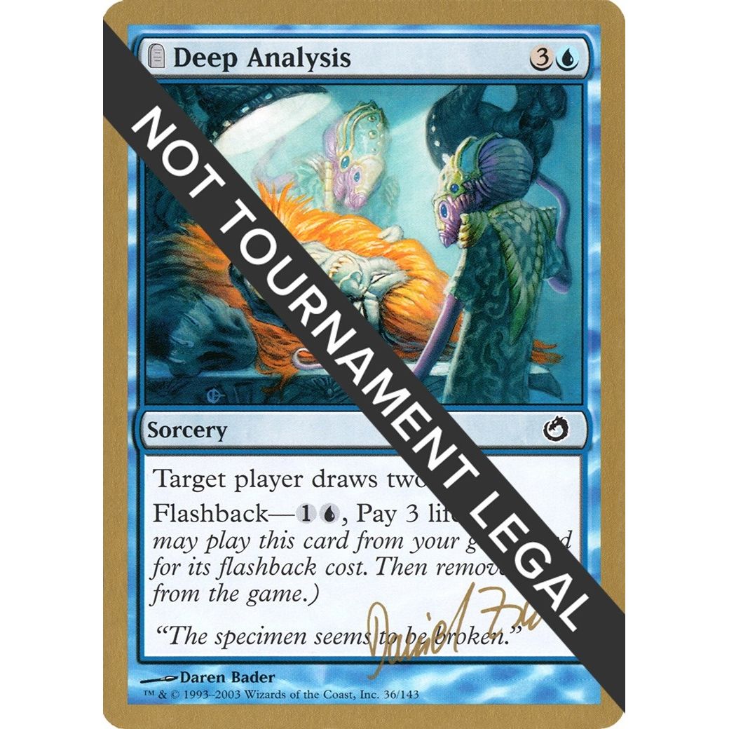 Image for Deep Analysis - 2003 Daniel Zink (TOR) (WCD) - Magic: The Gathering
