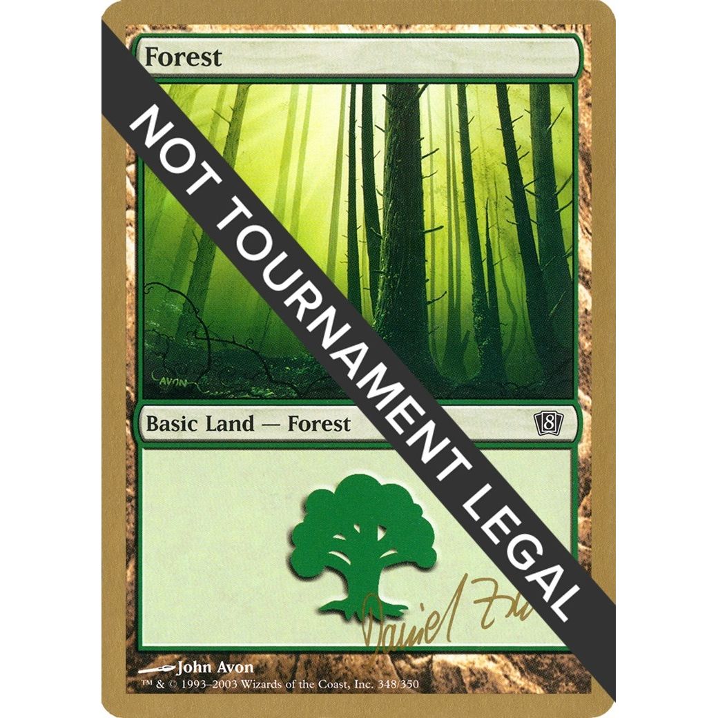 Image for Forest (348) - 2003 Daniel Zink (8ED) (WCD) - Magic: The Gathering