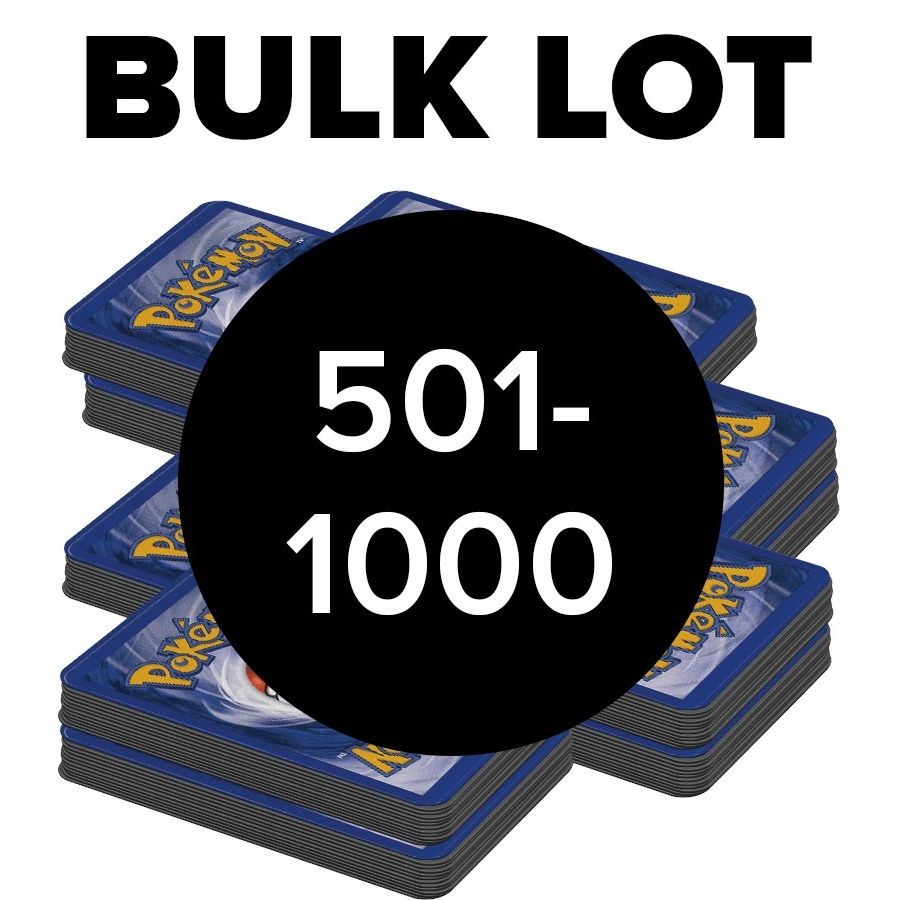 Image for 501 - 1000 Pokemon Bulk Card Lot - Bulk Lots