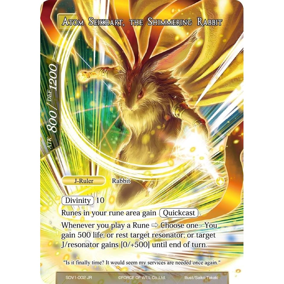 Image for Atom Seikhart // Atom Seikhart, the Shimmering Rabbit (SDV1-002/JR) (VH) - Force of Will
