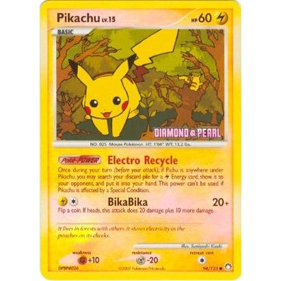 Image for Pikachu - 94/123 (Diamond & Pearl) (094/123) (BKP) - Pokemon