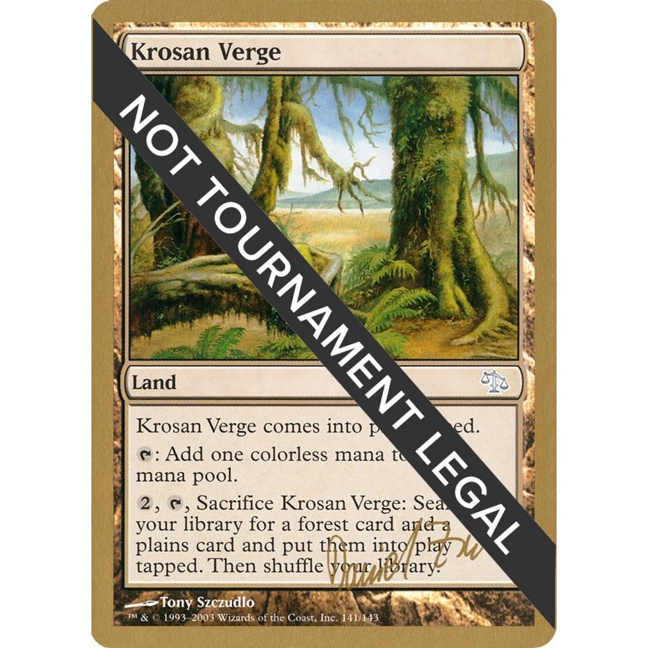 Image for Krosan Verge - 2003 Daniel Zink (JUD) (WCD) - Magic: The Gathering