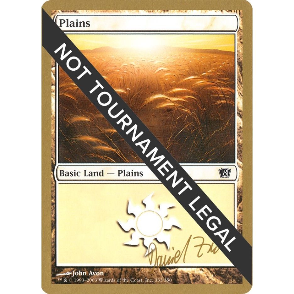 Image for Plains (333) - 2003 Daniel Zink (8ED) (WCD) - Magic: The Gathering
