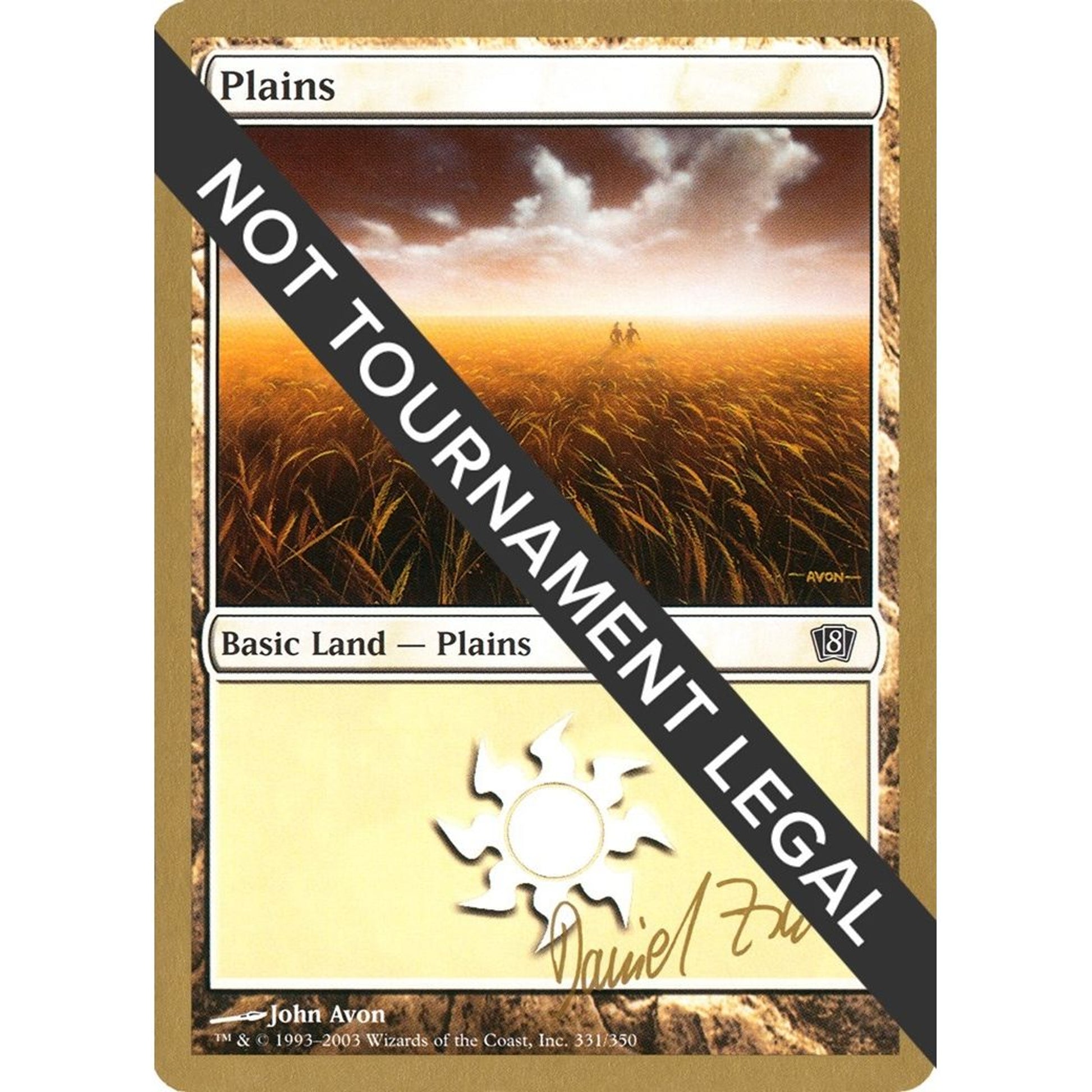 Image for Plains (331) - 2003 Daniel Zink (8ED) (WCD) - Magic: The Gathering