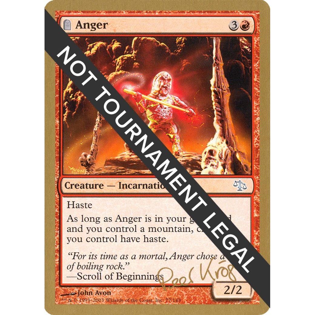 Image for Anger - 2003 Peer Kroger (JUD) (WCD) - Magic: The Gathering