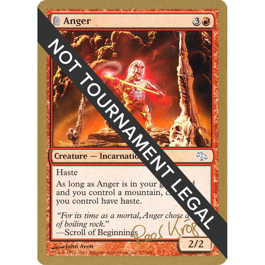 Image for Anger - 2003 Peer Kroger (JUD) (WCD) - Magic: The Gathering