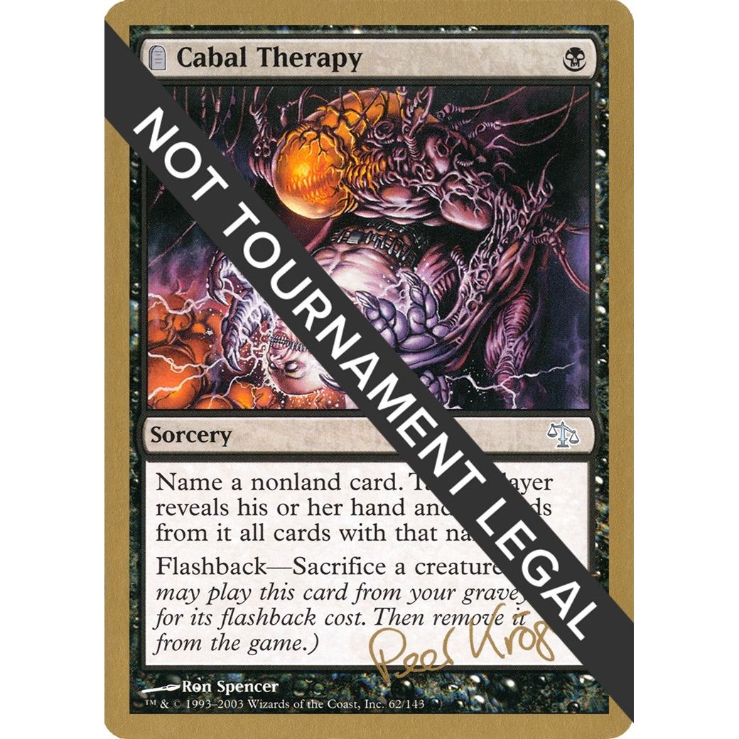 Image for Cabal Therapy - 2003 Peer Kroger (JUD) (WCD) - Magic: The Gathering