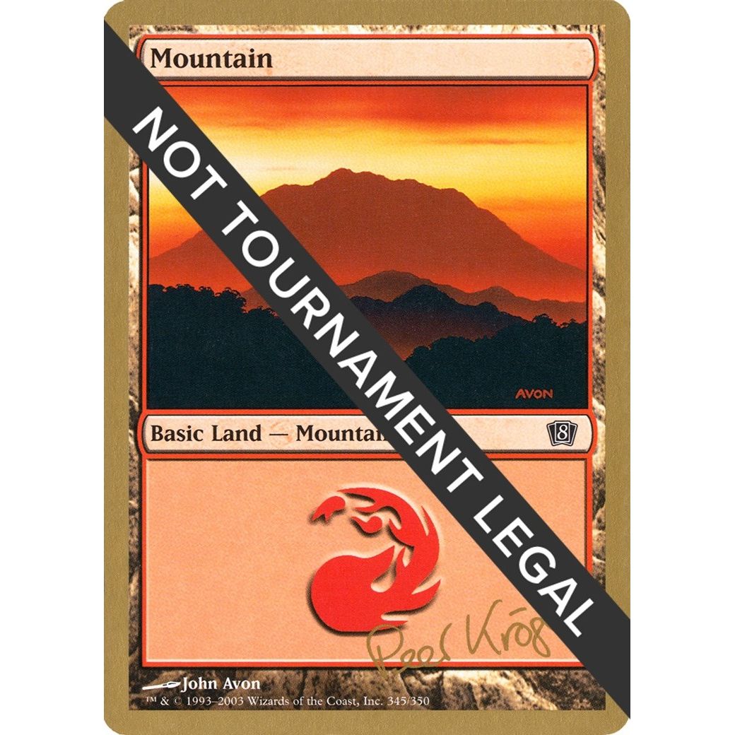 Image for Mountain (345) - 2003 Peer Kroger (8ED) (WCD) - Magic: The Gathering