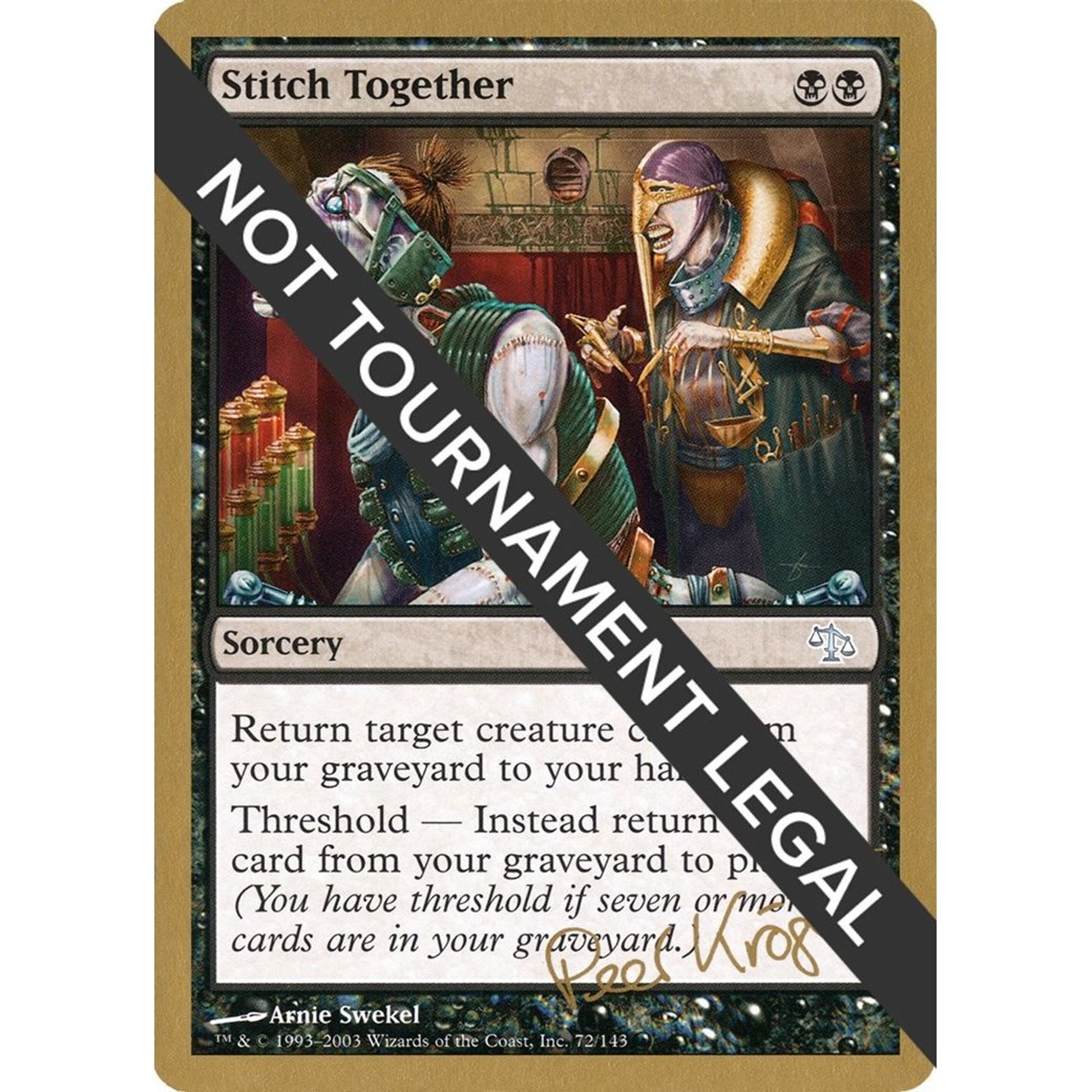 Image for Stitch Together - 2003 Peer Kroger (JUD) (WCD) - Magic: The Gathering