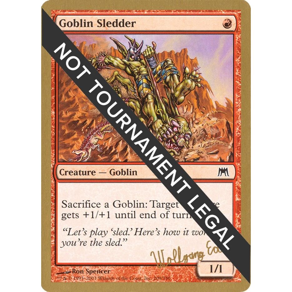 Image for Goblin Sledder - 2003 Wolfgang Eder (ONS) (WCD) - Magic: The Gathering