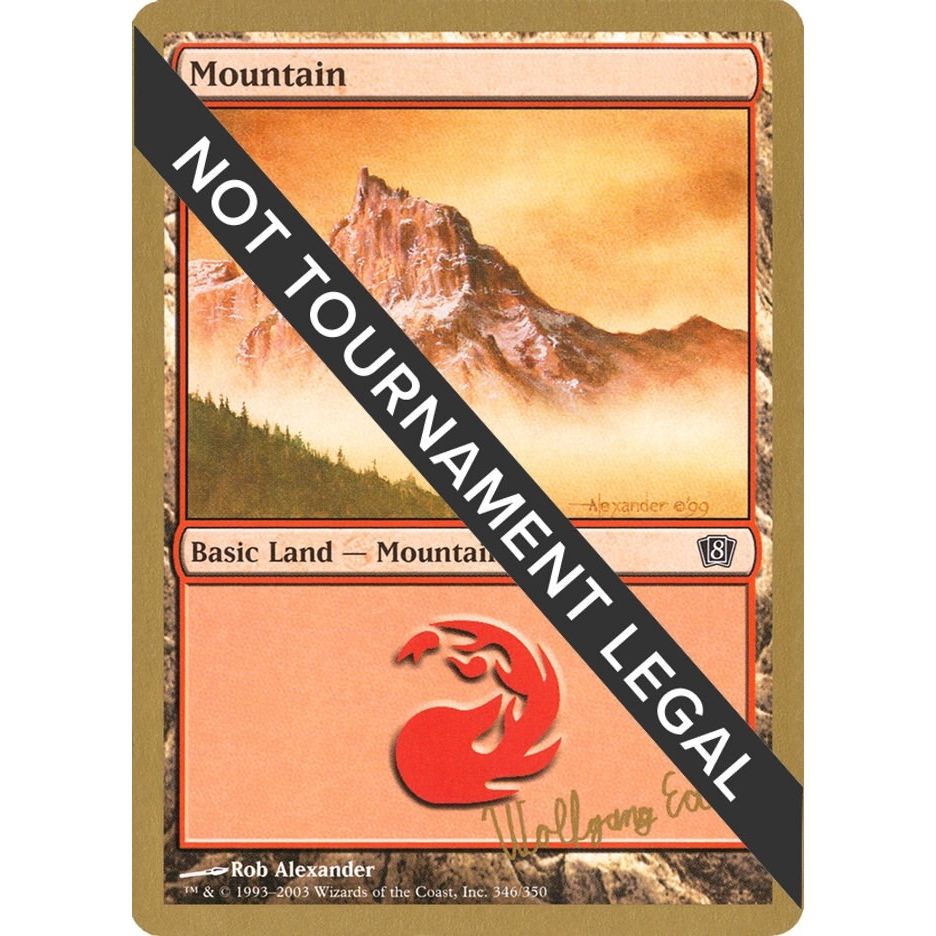 Image for Mountain (346) - 2003 Wolfgang Eder (8ED) (WCD) - Magic: The Gathering