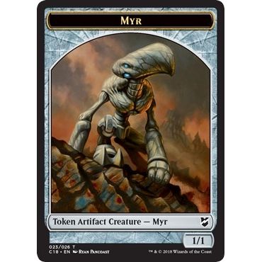Image for Myr (023) // Thopter (025) Double-Sided Token (23 // 25) (C18) - Magic: The Gathering