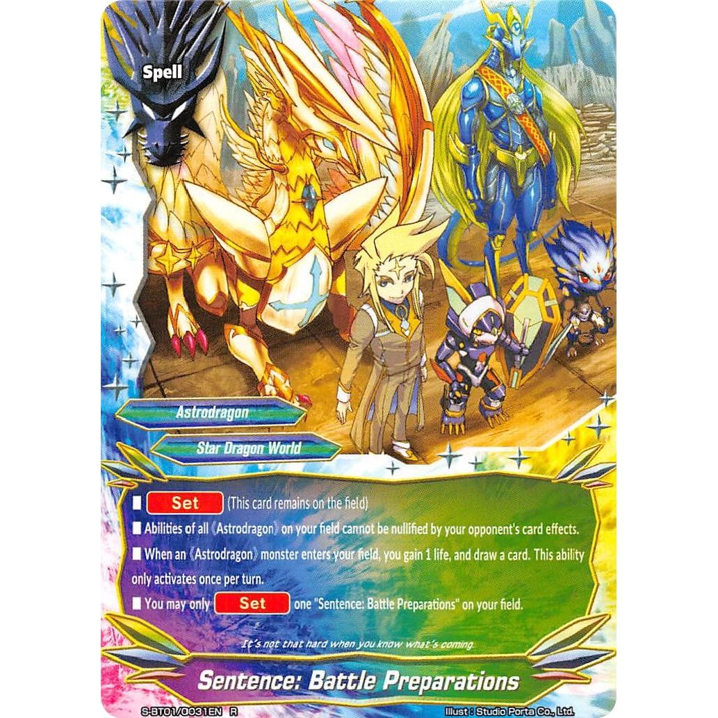 Image for Sentence: Battle Preparations (S-BT01/0031EN) (S-BT01) - Future Card BuddyFight