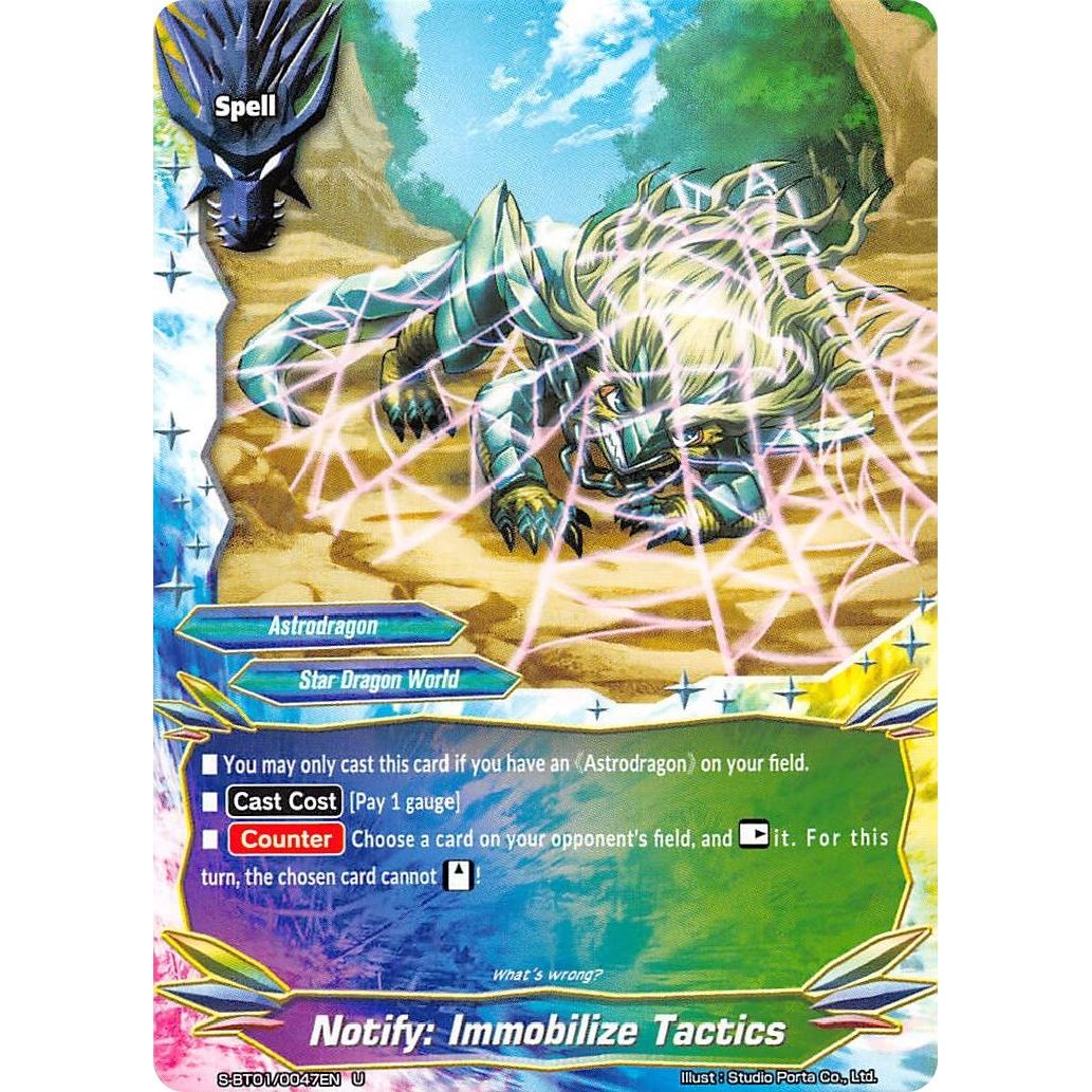 Image for Notify: Immobilize Tactics (S-BT01/0047EN) (S-BT01) - Future Card BuddyFight