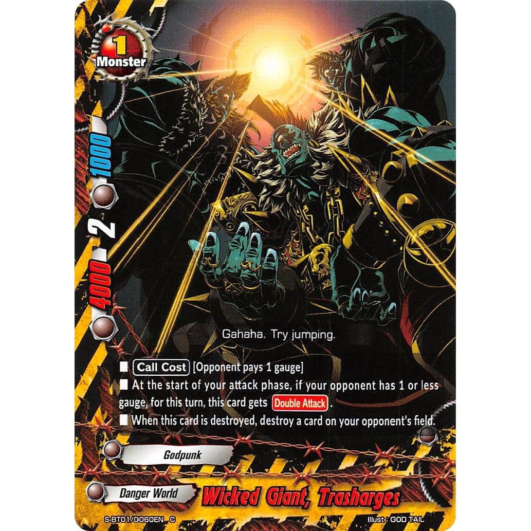 Image for Wicked Giant, Trasharges (S-BT01/0060EN) (S-BT01) - Future Card BuddyFight
