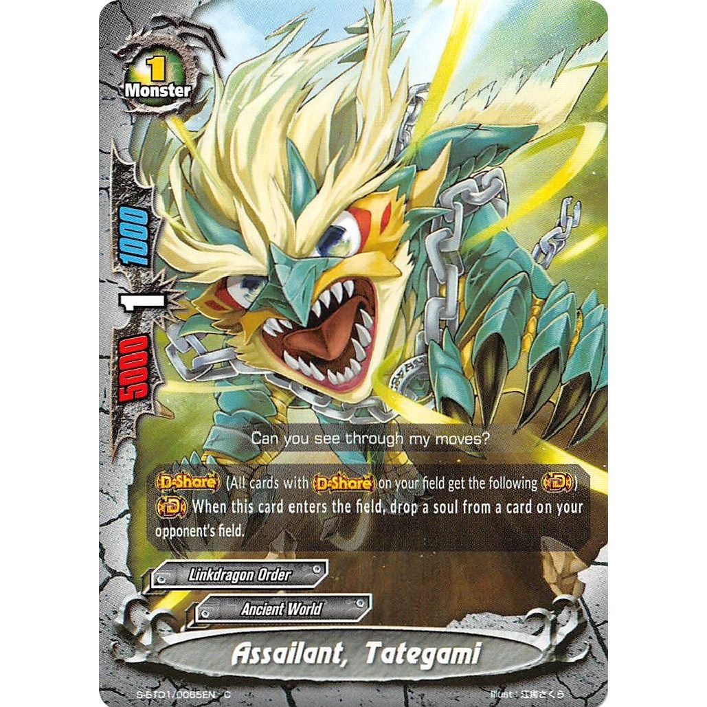 Image for Assailant, Tategami (S-BT01/0065EN) (S-BT01) - Future Card BuddyFight