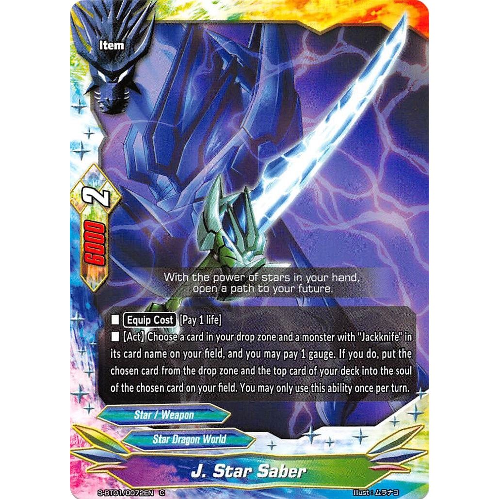 Image for J. Star Saber (S-BT01/0072EN) (S-BT01) - Future Card BuddyFight