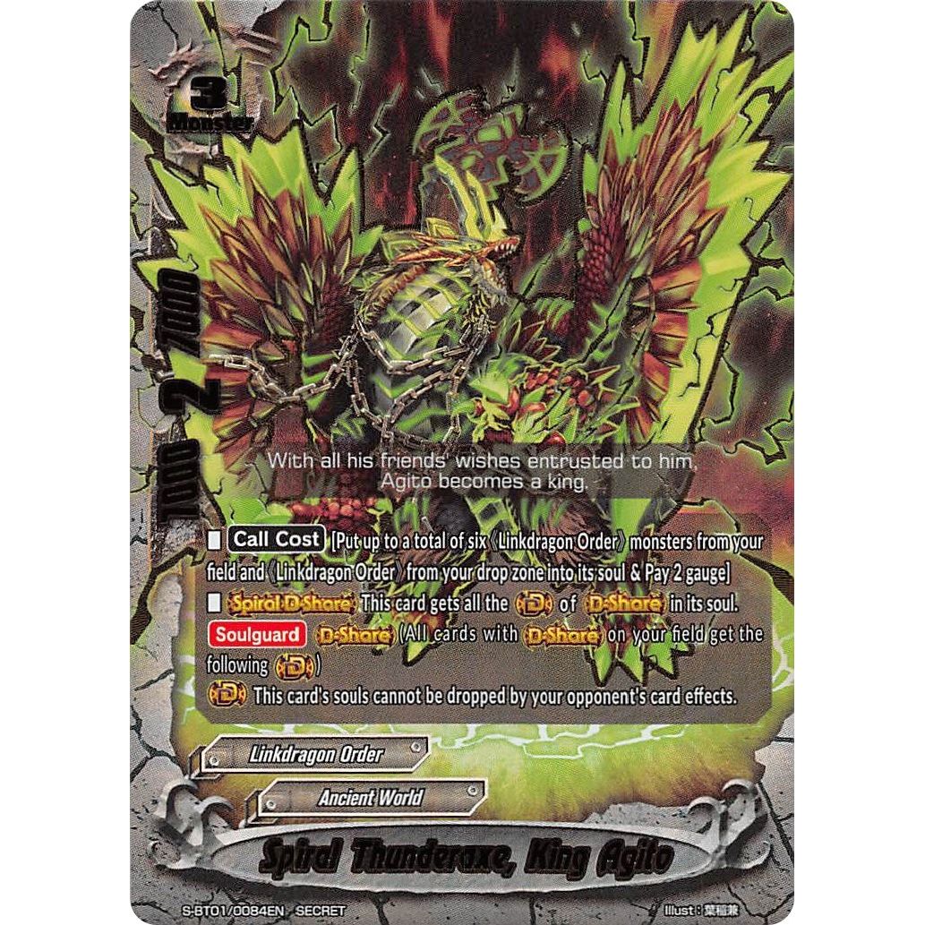 Image for Spiral Thunderaxe, King Agito (S-BT01/0084EN) (S-BT01) - Future Card BuddyFight