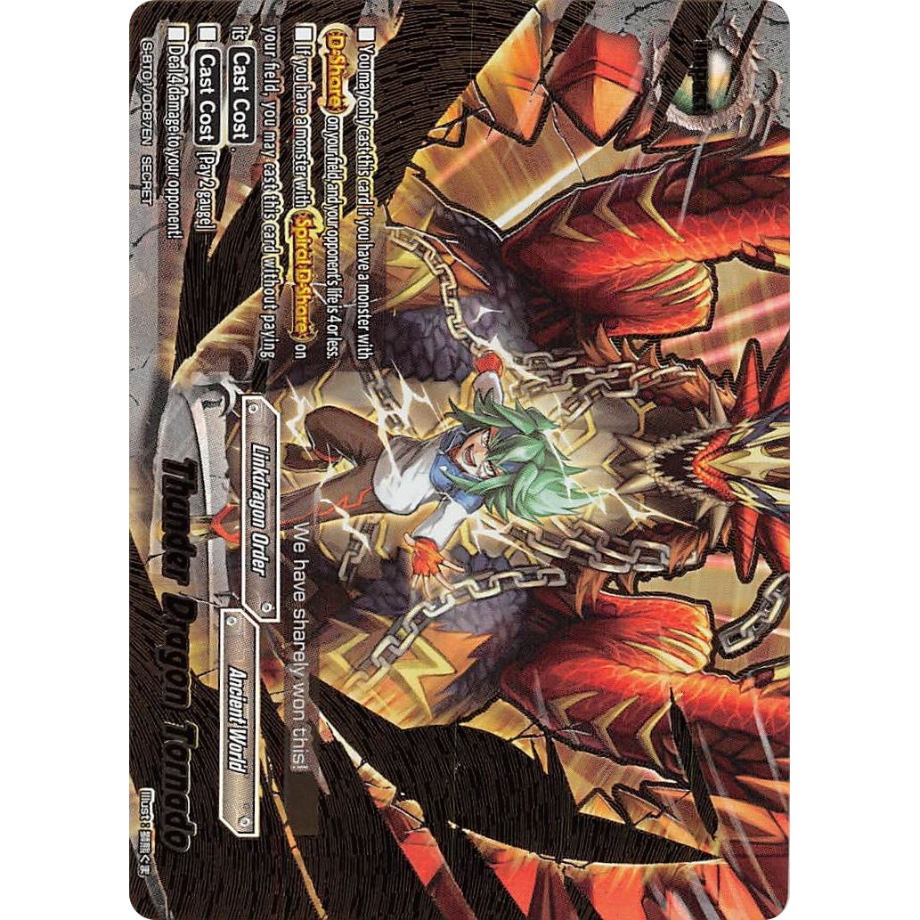 Image for Thunder Dragon Tornado (Secret) (S-BT01/0087EN) (S-BT01) - Future Card BuddyFight