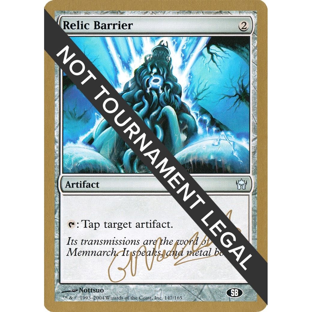 Image for Relic Barrier - 2004 Gabriel Nassif (5DN) (SB) (WCD) - Magic: The Gathering